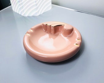 80s Ceramic Ashtray, Vintage Ashtray.