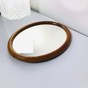 60s Wall-Table Mirror, Danish Style Small Mirror. image 9