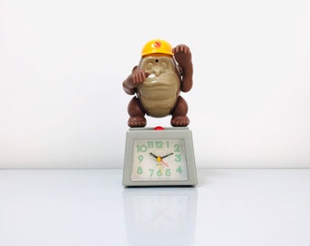 Monkey Alarm Clock, 80s Kids Alarm Clock, 80s Vintage Alarm Clock.