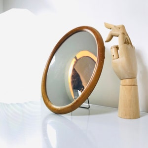 60s Wall-Table Mirror, Danish Style Small Mirror. image 2