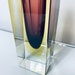 Vase En Verre Art Murano Signé Mandruzzato - Certificat Et étiquette - Style Space Age - Occasion Très Bon état
