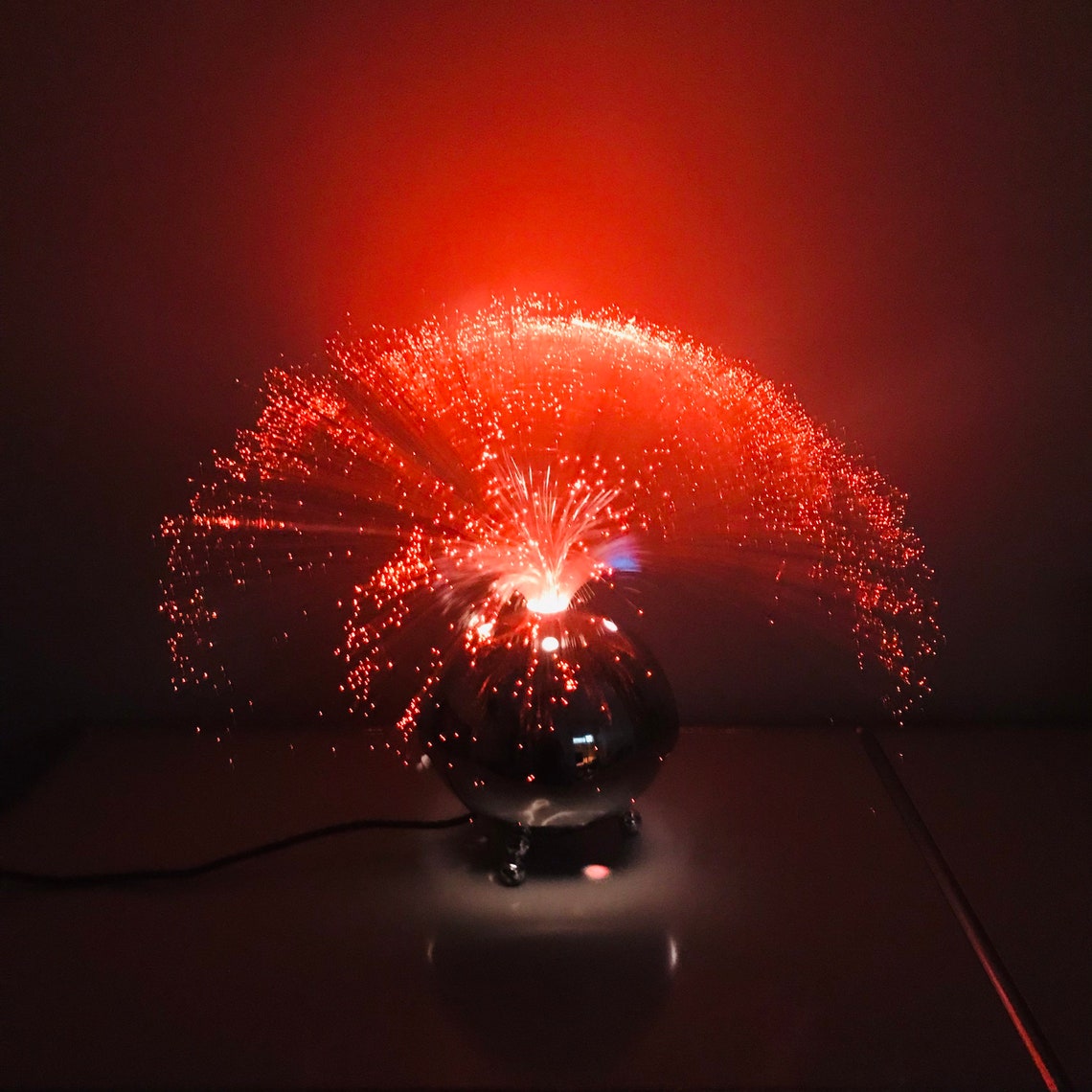 Vintage Fiber Optic Lamp from 70s. Etsy