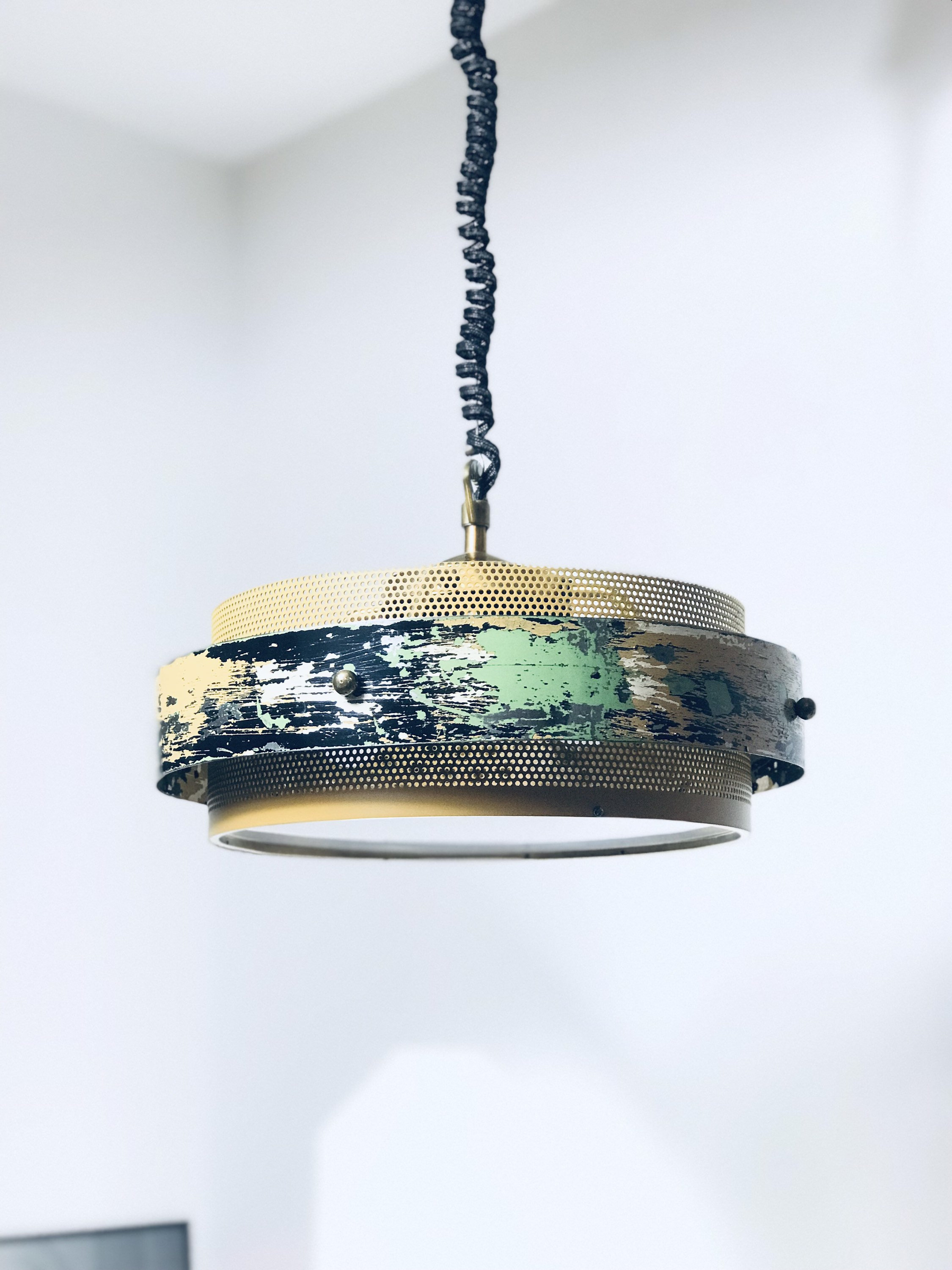 Rare 70s MCM Pendant Light 60s-70s 