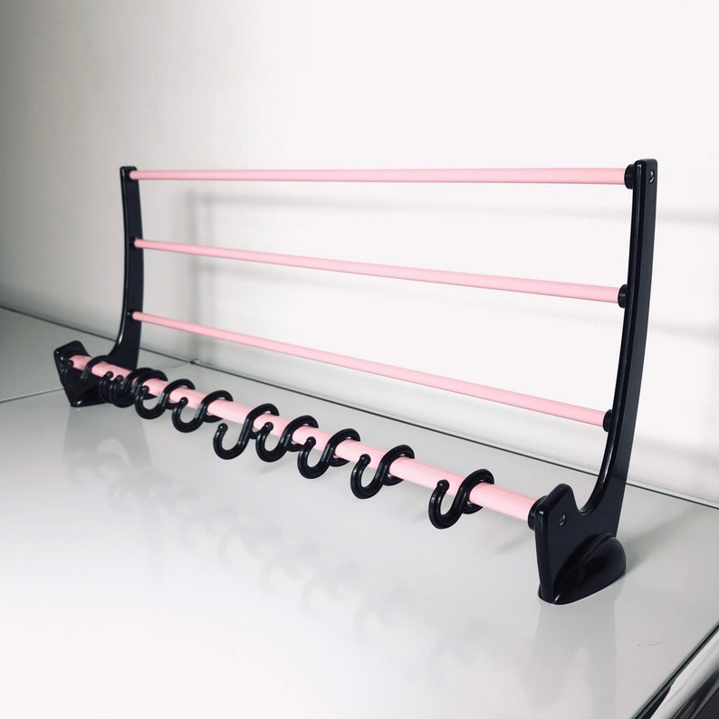 Mid Century Black/pink Coat Rack Hat Rack Wardrobe Home Etsy