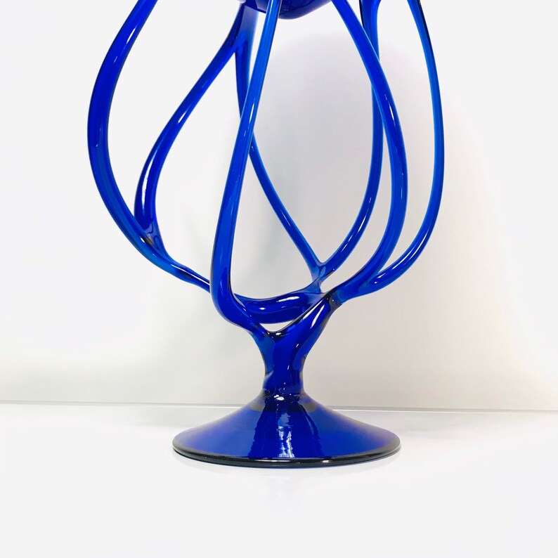 Jozefina Krosno Vase Octopus Jellyfish Art Glass Bowl Etsy