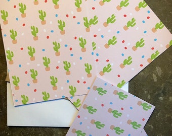 Sprinkle Cactus x2 postcards and x6 notelets