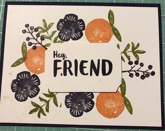 Hey Friends Greeting Card - Set of 6 Cards