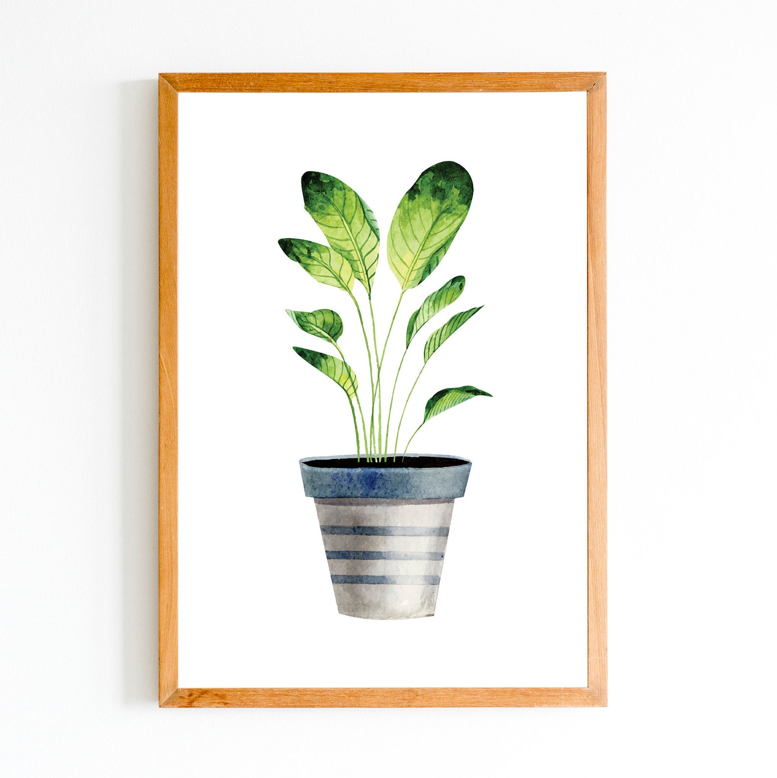 Plants Botanical Poster Art Printable Poster Digital Etsy