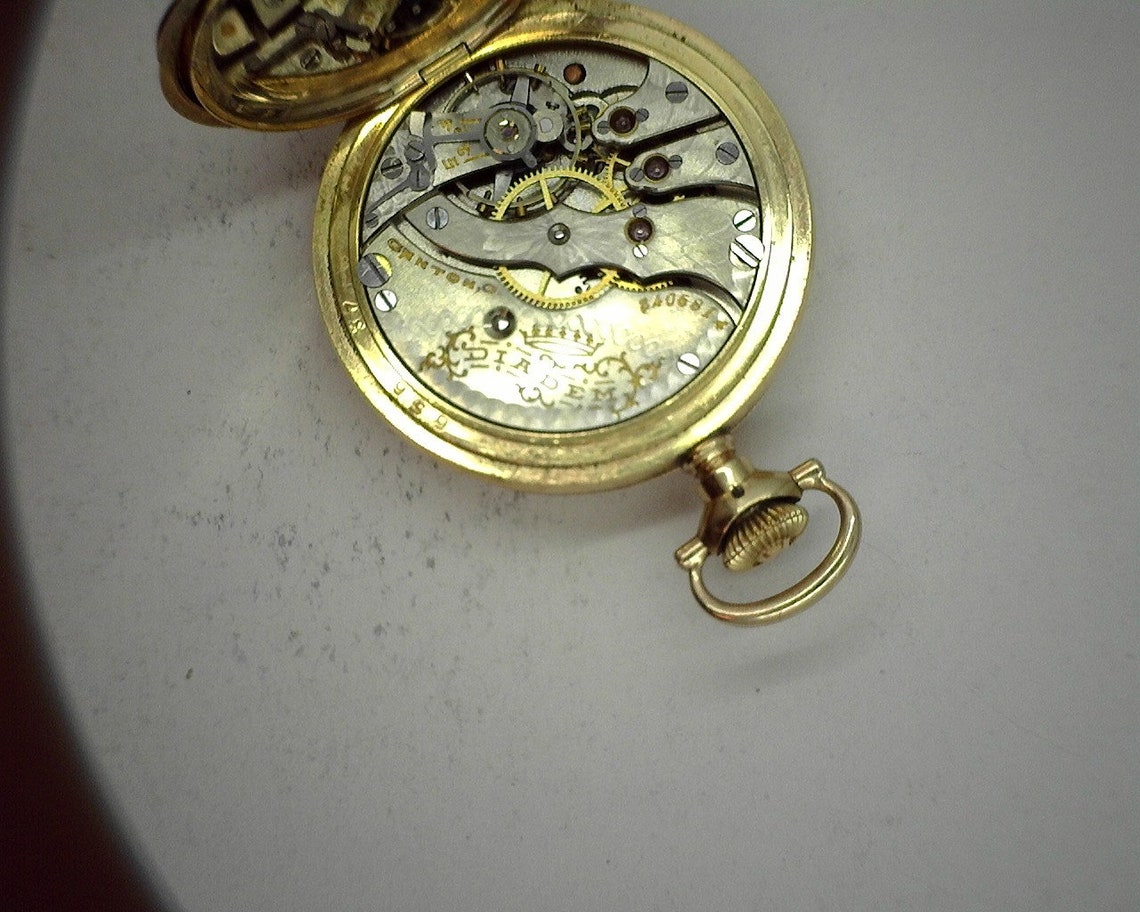 1907 Hampden Ladies 7 jewel Pocket Watch in a 14k Gold Filled Etsy