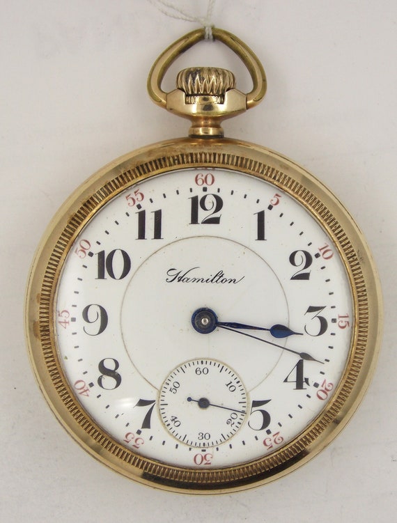 1908 Hamilton 21 Jewel 940 RR Grade Pocket Watch i