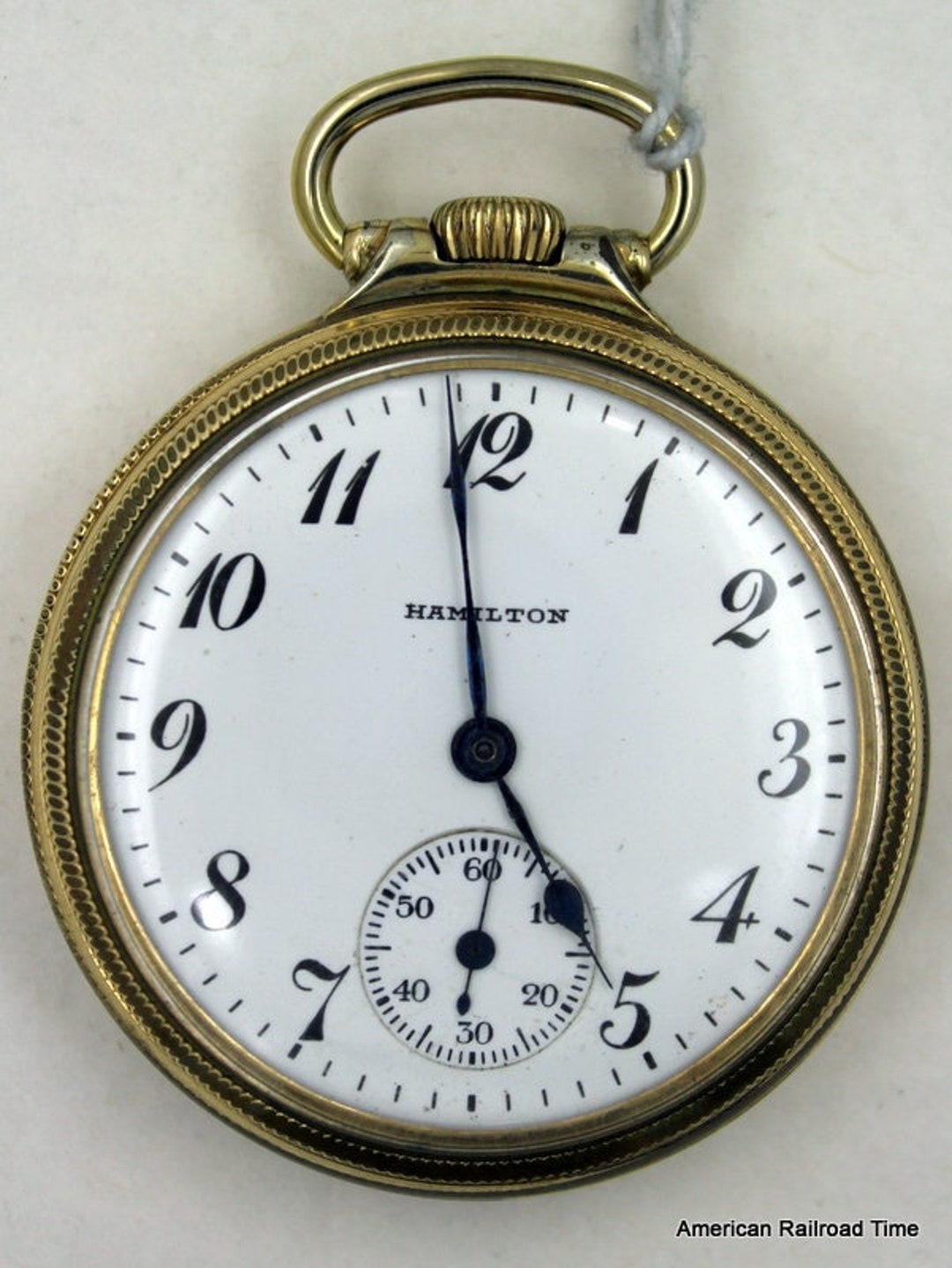 1927 Hamilton 17 Jewel Pocket Watch in 10k Gold Filled Star Watch Case