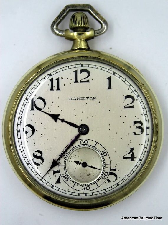 17 Jewel Hamilton pocket watch. 1913 Gem