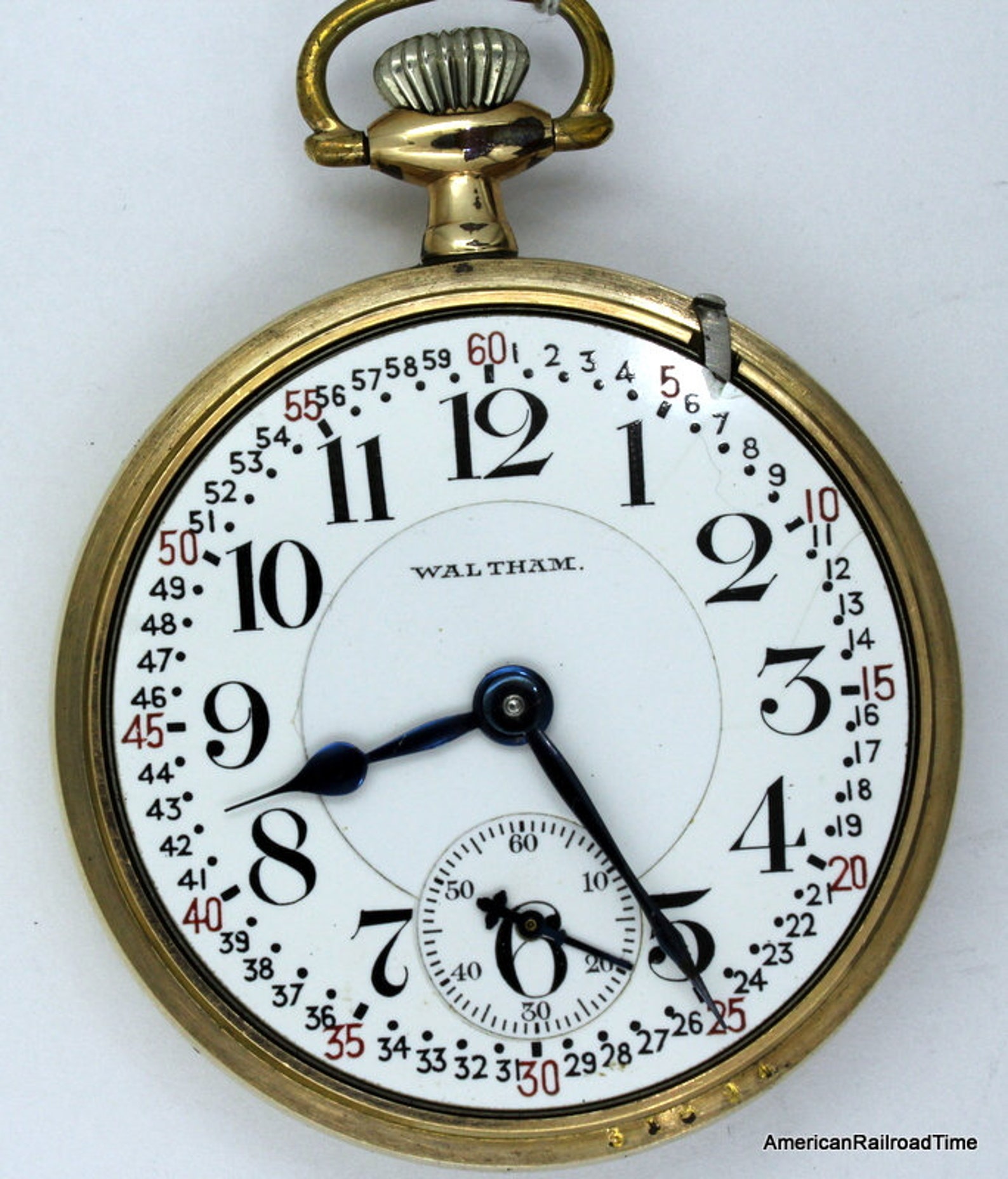 1918 Waltham Vanguard 23 Jewel Railroad Approved Pocket Watch Etsy