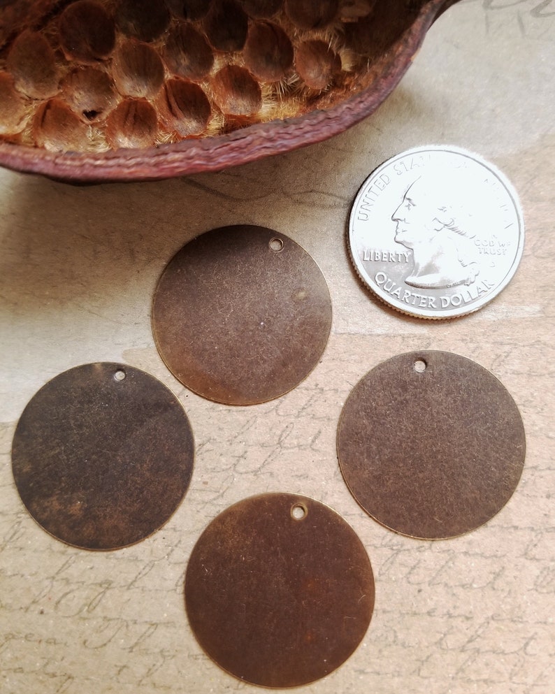 Vintaj Natural Brass 1 Stamping Blanks for DIY Jewelry Etsy