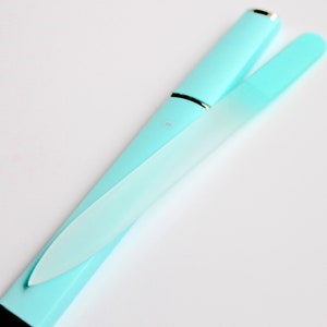 Crystal glass nail file with case