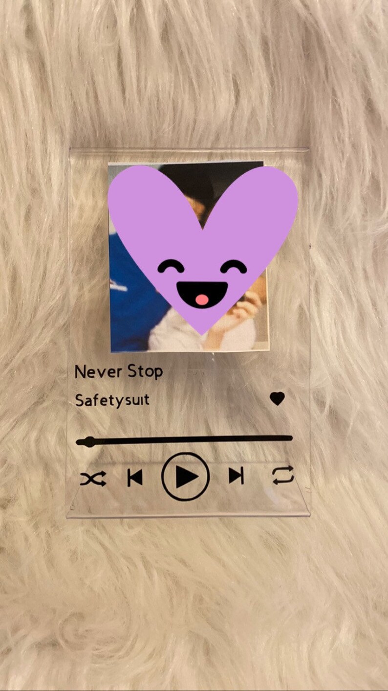 Personalized Song album Frame Custom Acrylic Song Frame Album Etsy