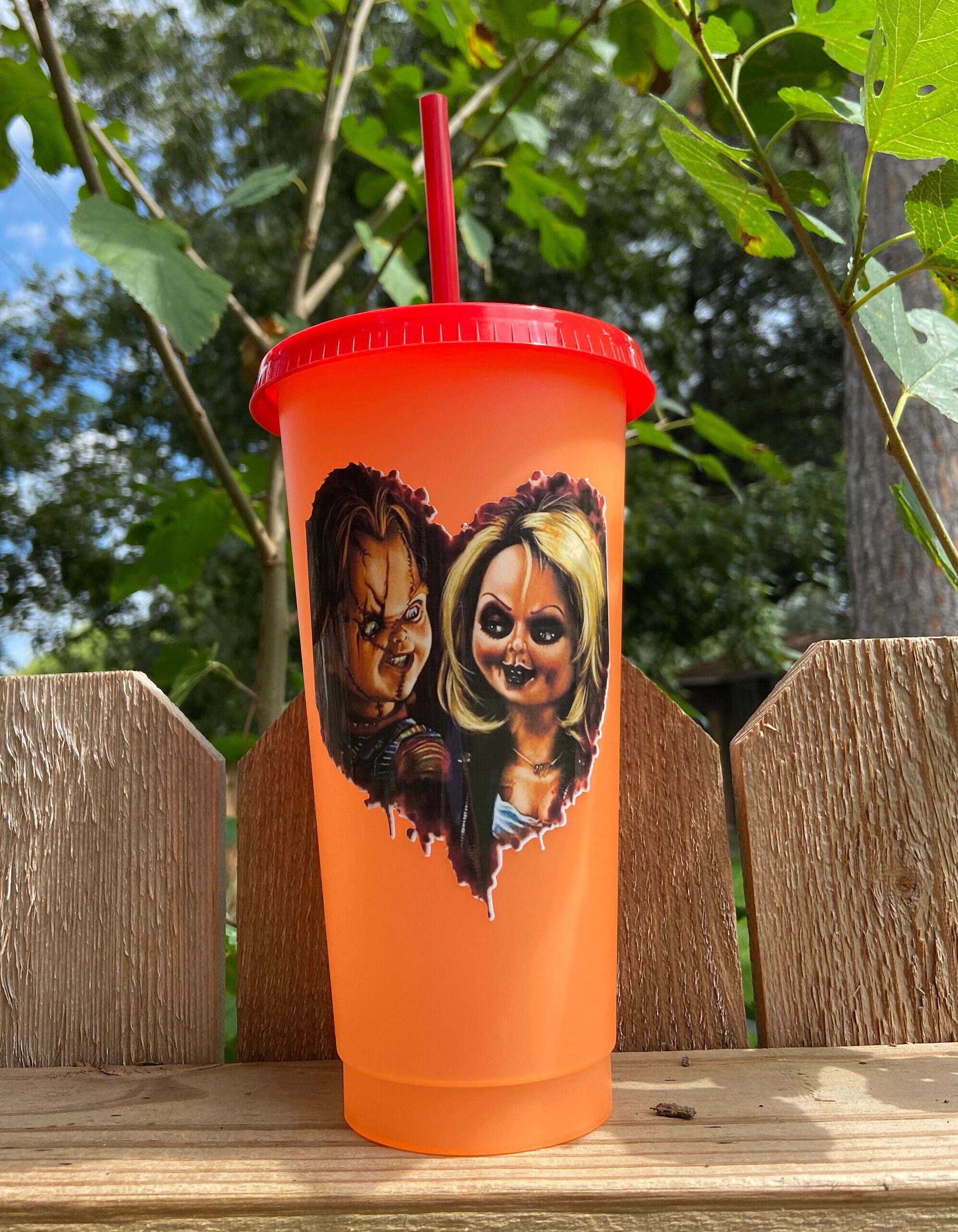 Halloween Cups Halloween Starbucks Cup Halloween Horror Etsy