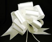 Set of 20 - White 8 quot Pew Church Aisle Pull Bow Decoration