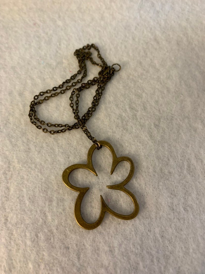 Bronze Flower Necklace