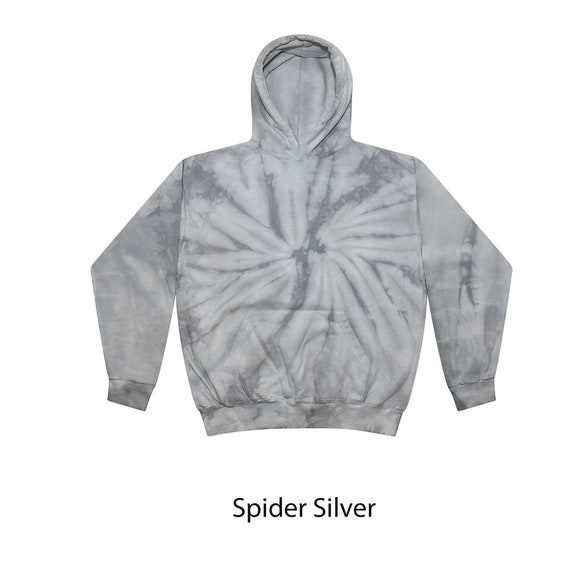 Tie Dye Spider Hoodie, Pullover, Plain Colors, Kids, XS, S, M, L