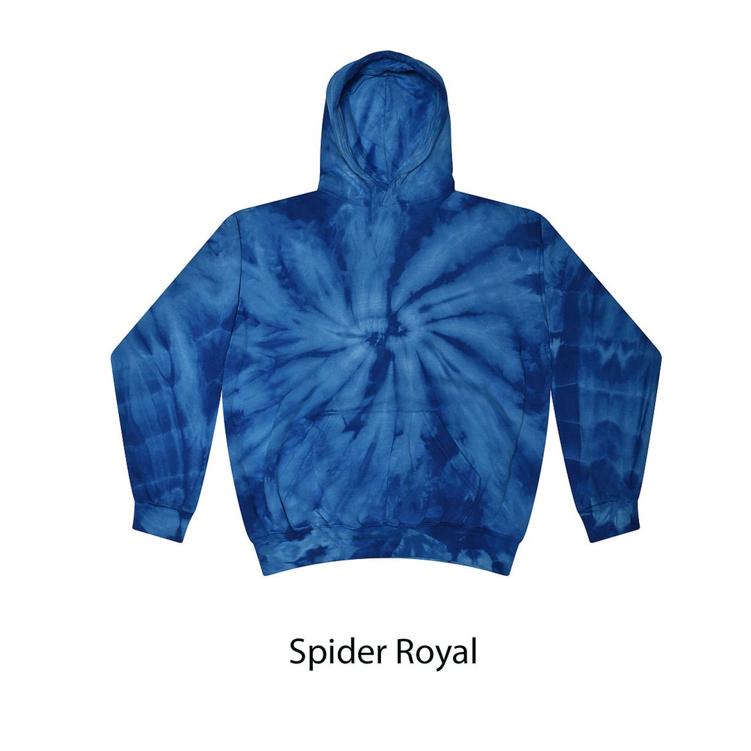 Tie Dye Spider Hoodie, Pullover, Plain Colors, Kids, XS, S, M, L