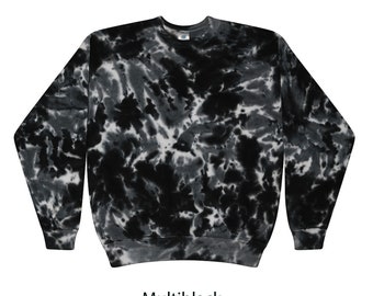 Tie Dye Crewneck, Sweatshirt,   S,  M, L, XL, 2X, 3X  Cotton, Unisex, Multiple Colors