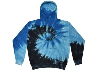 Tie Dye Hoodie, Pullover, Plain Colors, S,  M, L, XL, 2X, 3X Cotton, Fleece, Unisex
