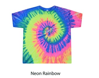 Tie Dye Ladies Crop Tee, XS, S, M, L, XL, Cotton