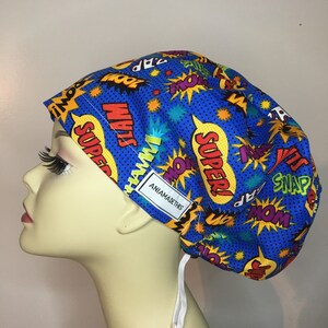 ¡¡¡SUPER!!! Gorro quirúrgico para mujer, gorro de enfermera, estilo bouffant, de algodón.