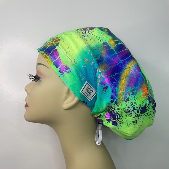NEON GATOR EURO style women nursing cap, spandex.