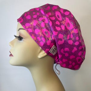 PINK CHEETAH EURO  women nursing cap, spandex.