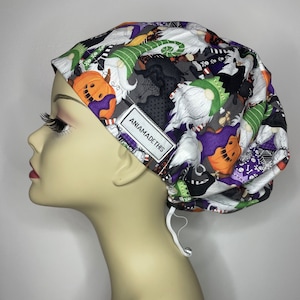 TRICK or GNOME women’s scrub hat, surgical cap