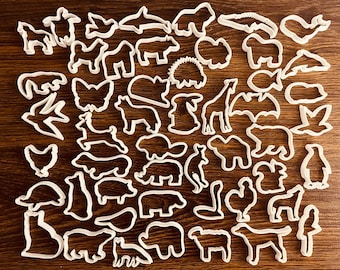 Animal cookie cutter 50 pcs set 2"