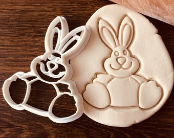 Hare cookie cutter. Fondant Cutter and Clay Cutter.