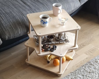 SUNBLOX Art deco coffee table, minimalist and hand crafted