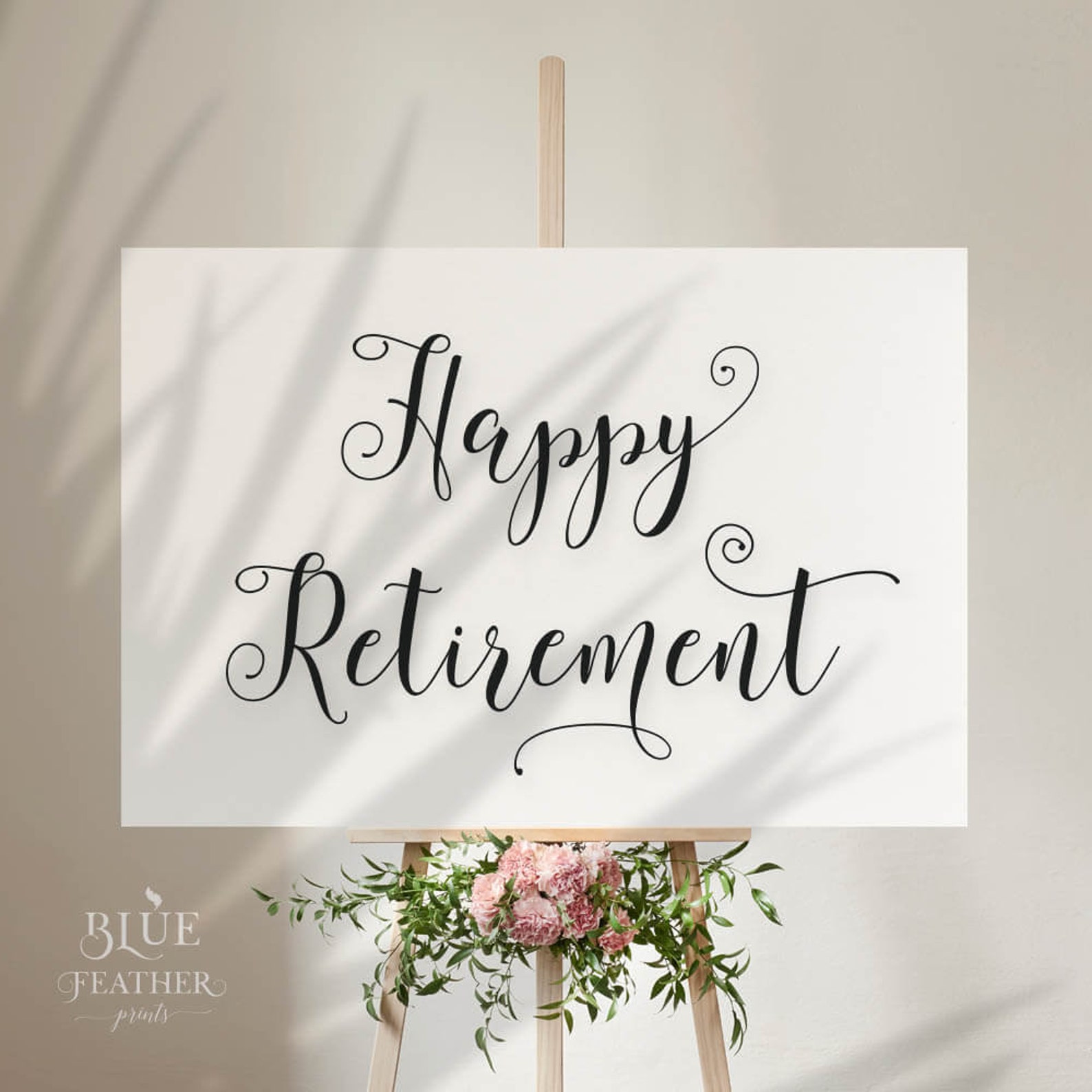Retirement Party Poster Happy Retirement Large Poster 24x36 DIY