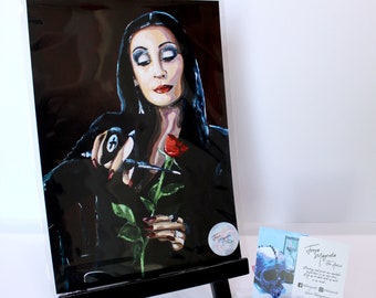 Mortikia Addams... Addams Familienporträts... Gothic Kunstdruck
