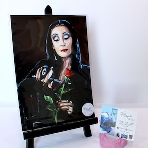 Mortikia Addams... Addams Familienporträts... Gothic Kunstdruck