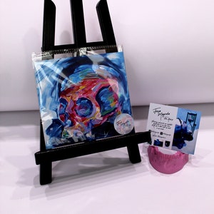 Impasto Knochen... Gothic Kunstdruck