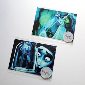 Corpse Bride...Emily and Victor...Gothic Art Prints