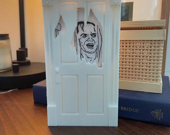 Here's Johnny! - 3D-Printed Door with Hand-Embroidered Jack Torrance