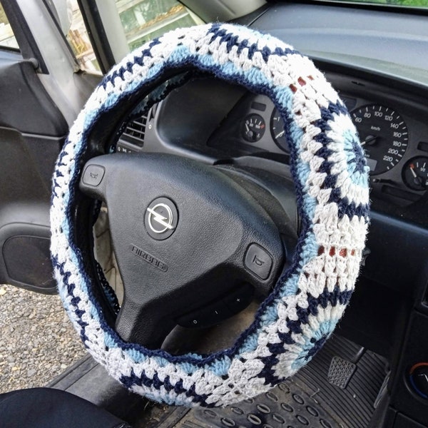 Crochet Steering Wheel Cover Etsy
