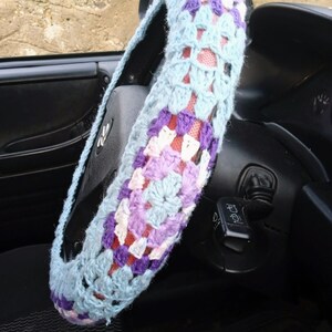 Crochet Steering Wheel Cover, Steering Wheel Cover, Car Accessories