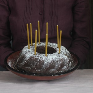 Natural Beeswax Birthday Candles Set of 30/ Party Candles/ Slim Bday candles