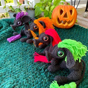 Spooky Wobblemops - Crochet Fantasy Creature - Ready to Ship!
