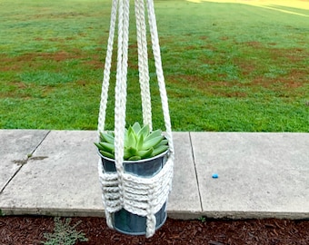 Crochet Chevron Plant Hangers - 3 sizes - Made to Order