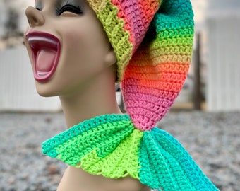 Stitches and Fins Mermaid Tail Hat - Winter Toboggan Hat - Custom Under the Sea Beanie - Made to Order