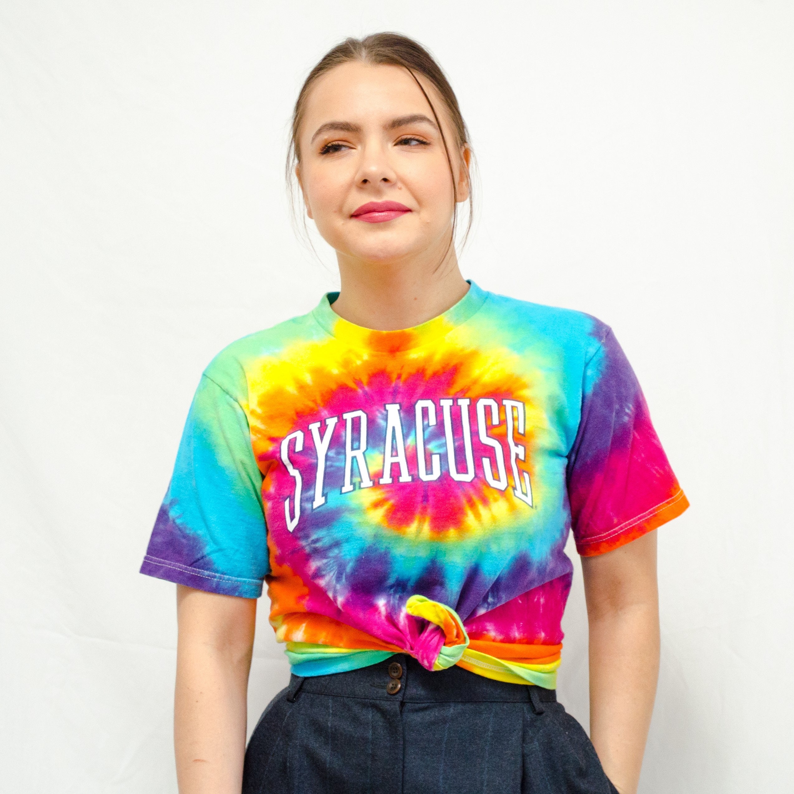 Vintage Tie Dye Graphic Tee // Fits Women XSmall, Small