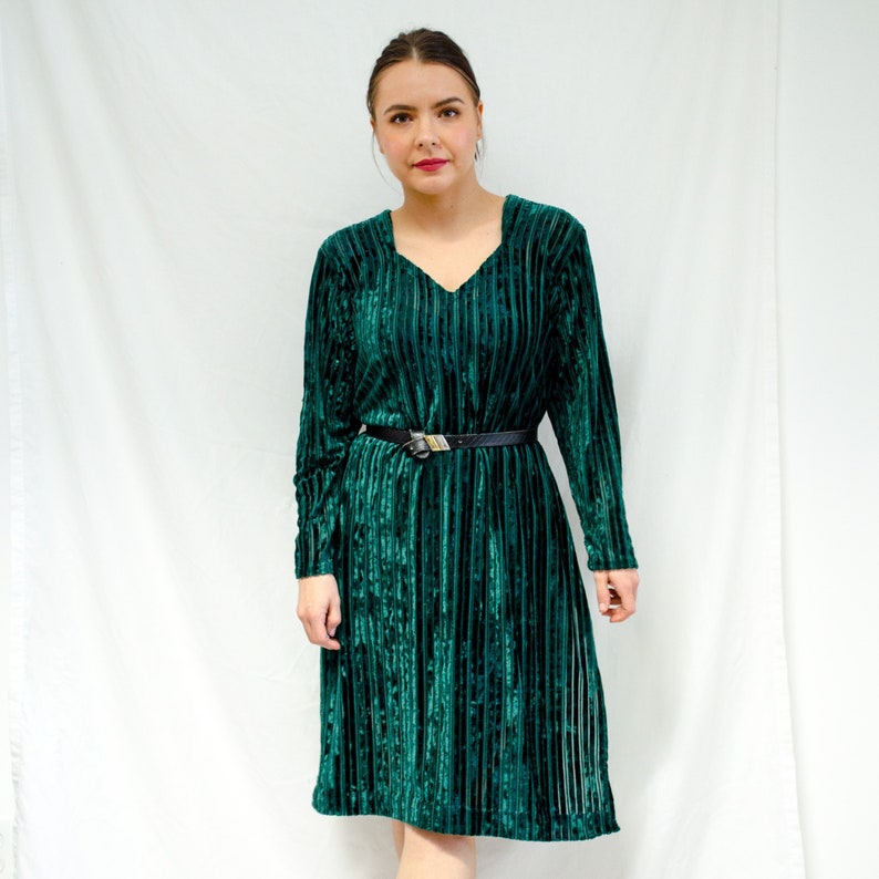 Emerald Green Long Sleeve Dress