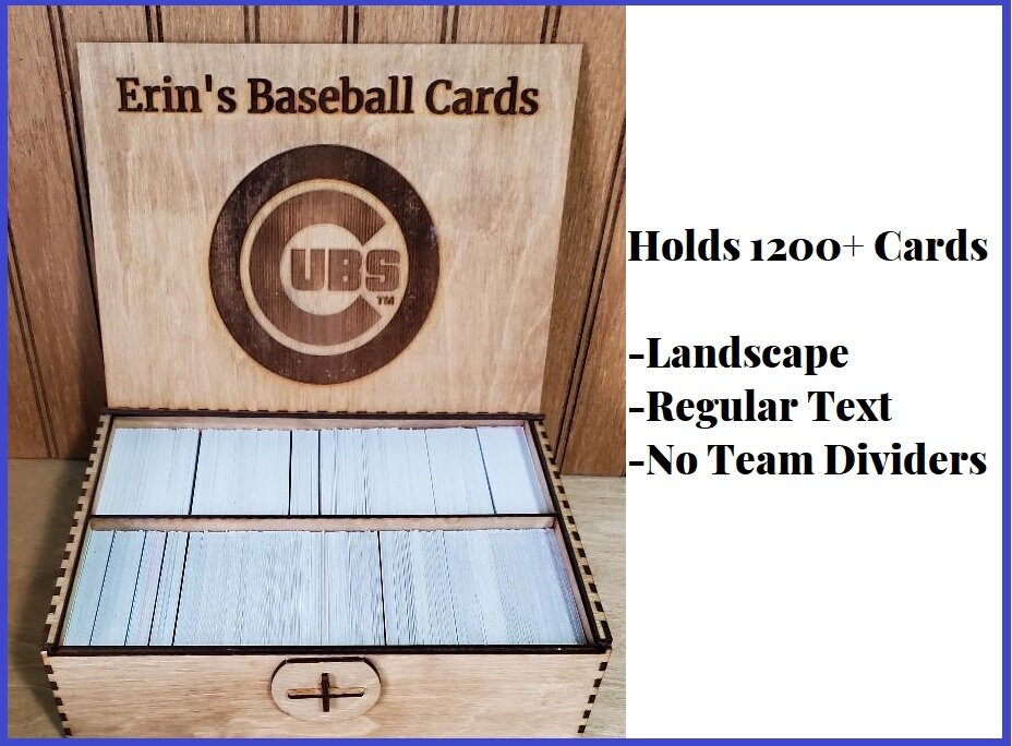 Baseball Trading Card Box Holds 900 with Dividers 1200 no Etsy